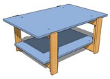 Free Simple coffee table. Plan