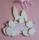 Wooden Easter Bunny Door Sign plans