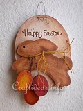 Bunny with Easter Eggs Wall Plaque plans